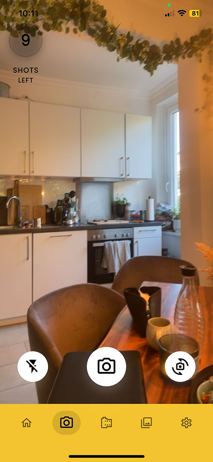 App screenshot showing icon inconsistency before redesign